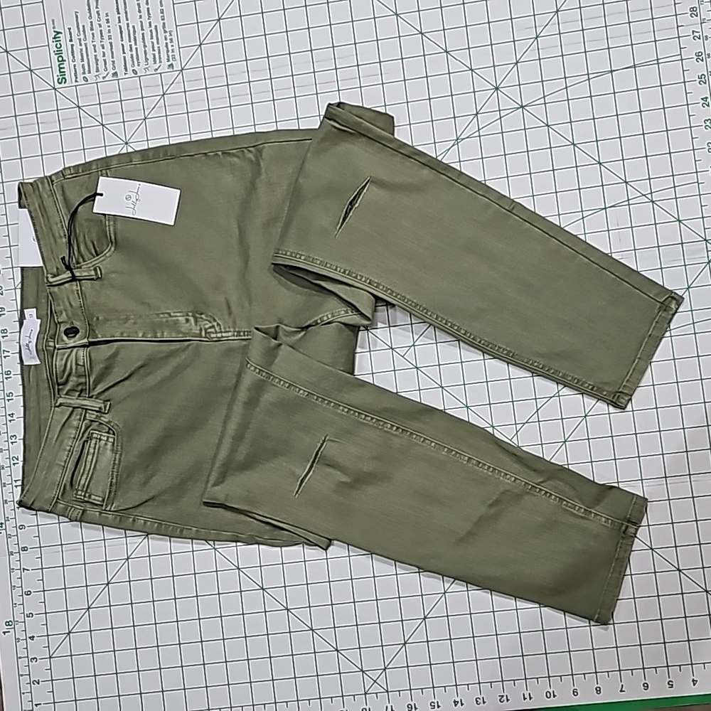 Jelly Jeans Women stretchy olive jeans - Picture 2 of 5